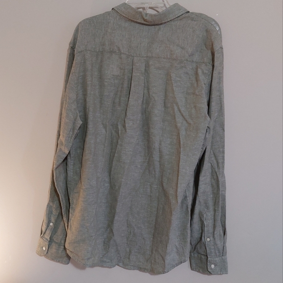 Joe's jeans  men linen blend botton down shirt nwt size XL - Picture 4 of 6